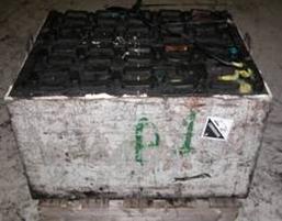 Forklift Battery Badly Soiled