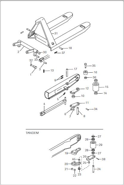 Seal Kit For Crown Lift Truck PTH50 – OEM Part #44648, New, Ouroverstock